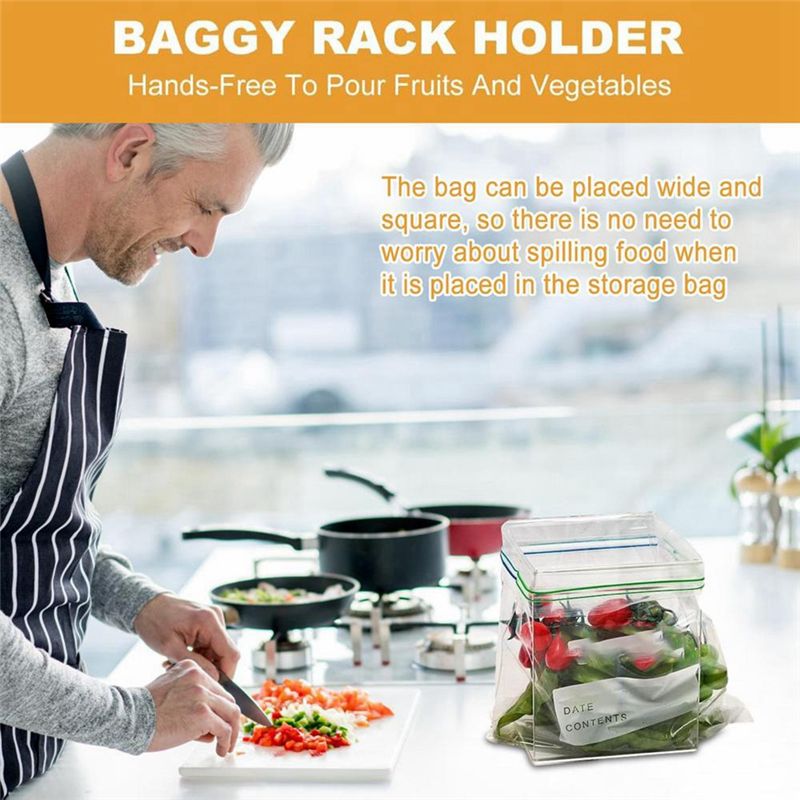 Food Storage Bag - SUPERSALE Zakhouder met Rits Sluiting Keuken