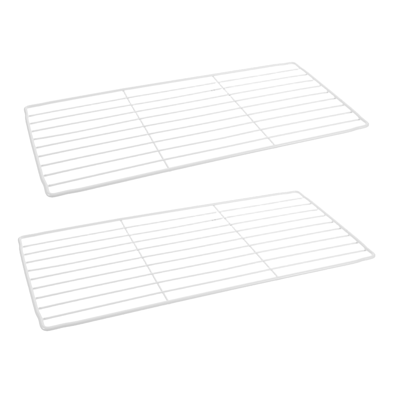 Food Storage With Dividers - 2 stuks koelkast-vriezer-verdelers van metaaldraad, verstelbare