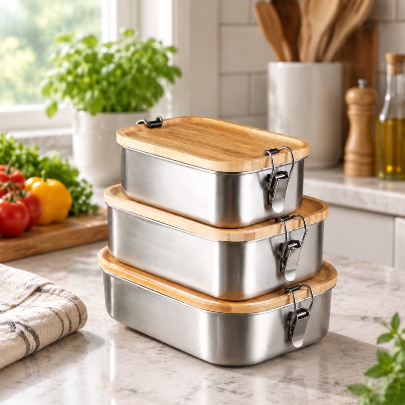 Food Storage Meals - Duurzame lunchbox van 304 roestvrij staal