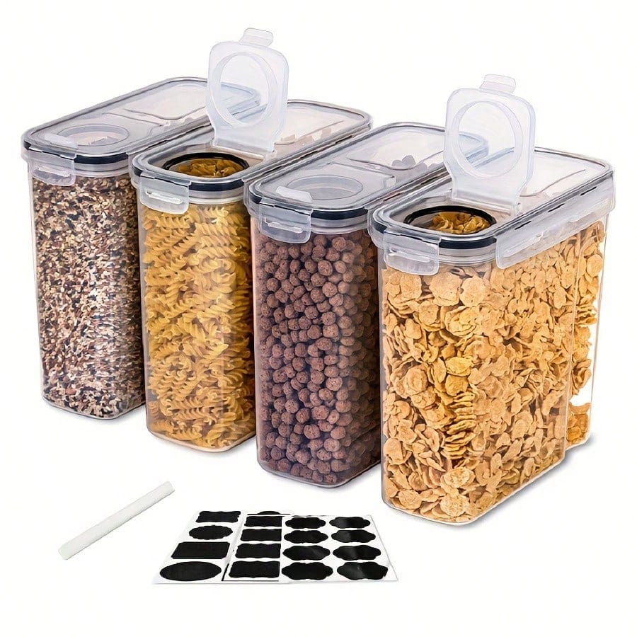 Food Storage Meals - 4-delige set luchtdichte bewaardozen voor ontbijtgranen