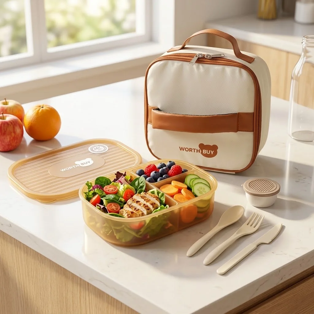 Afneembare plastic bentobox, g - Food Storage With Dividers recensie en prijs