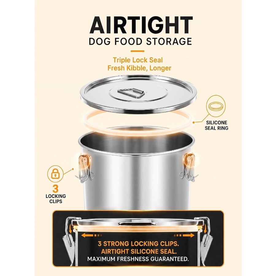 35LBS luchtdichte roestvrijsta - Food Storage Containers recensie en prijs