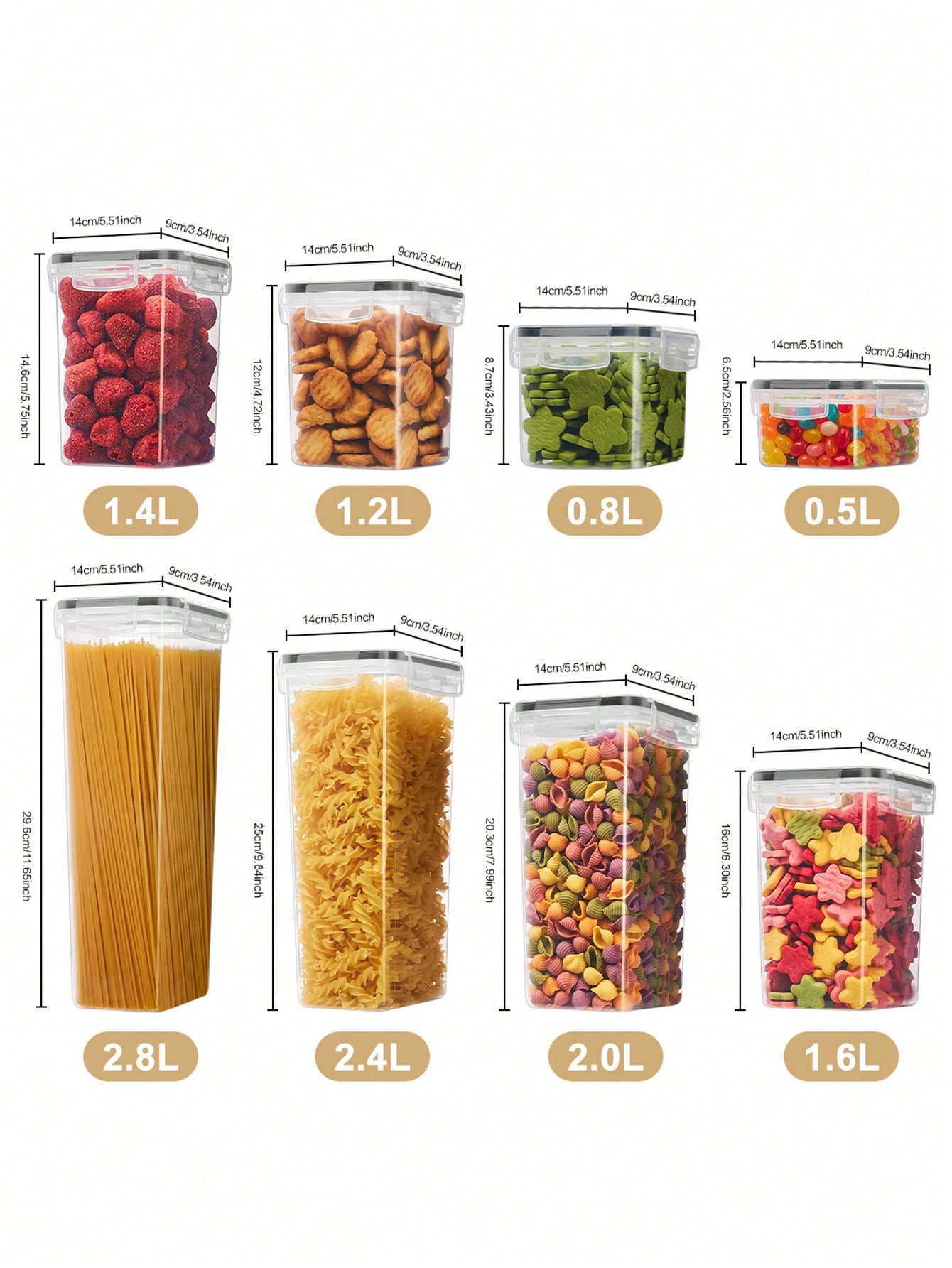 48 stuks afsluitbare voedselbe - Food Storage Labels recensie en prijs