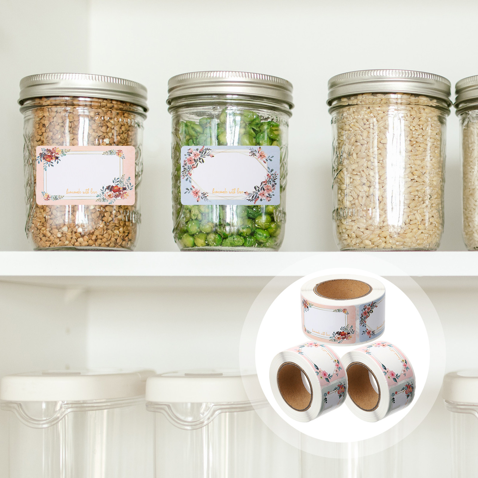 3 rollen blanco naamstickerlab - Food Storage Labels recensie en prijs