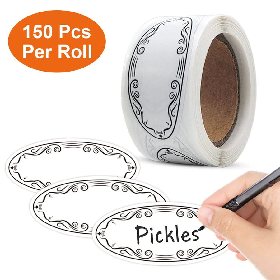 150 stuks, ovale etiketten van - Food Storage Labels recensie en prijs