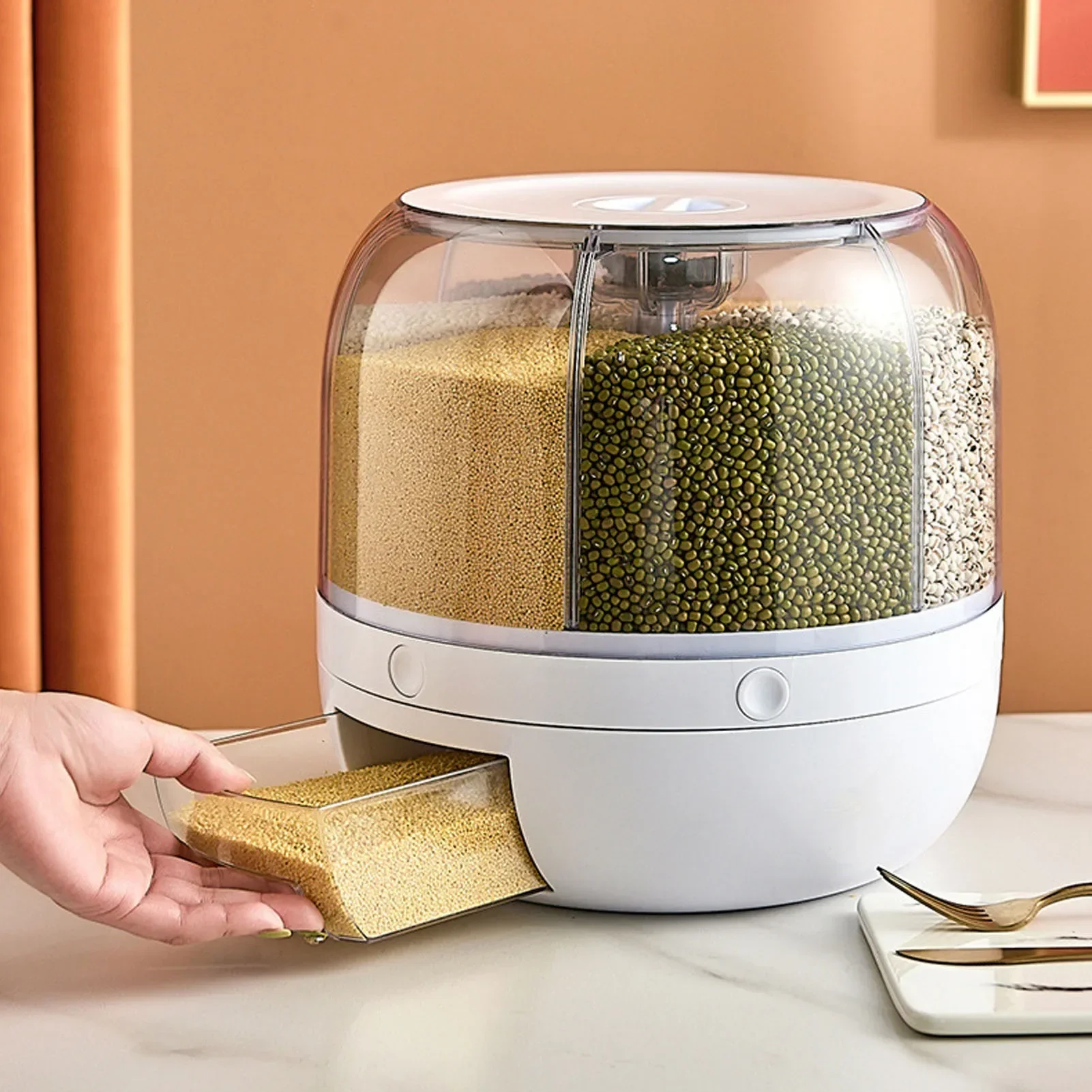 6 compartimenten 360 °   Roter - Food Storage Meals recensie en prijs