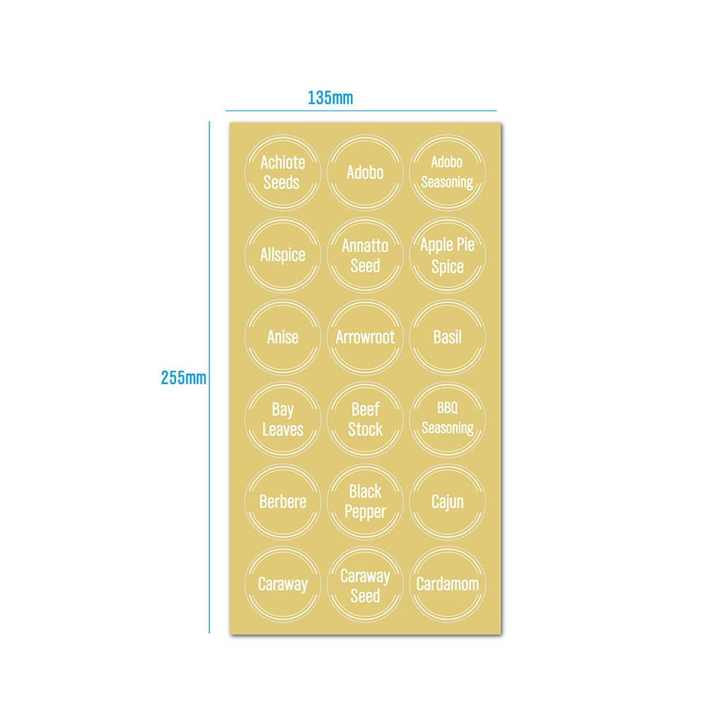 144 stuks/set transparante kru - Food Storage Labels recensie en prijs