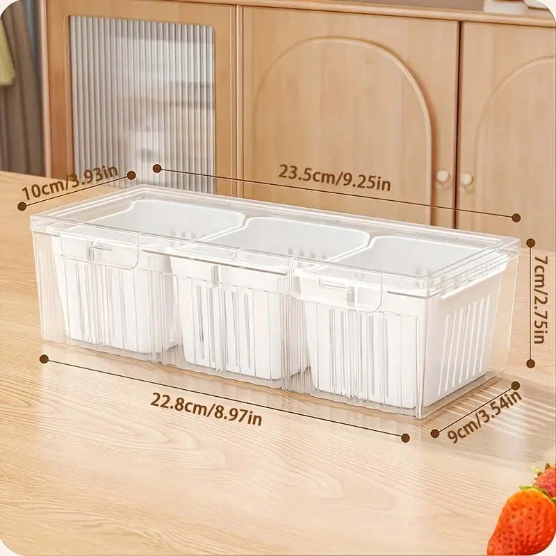 1 stuk voedselopslagcontainers - Food Storage With Dividers recensie en prijs