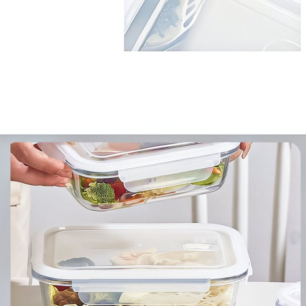 Magnetronbestendige glazen lun - Food Storage With Dividers recensie en prijs