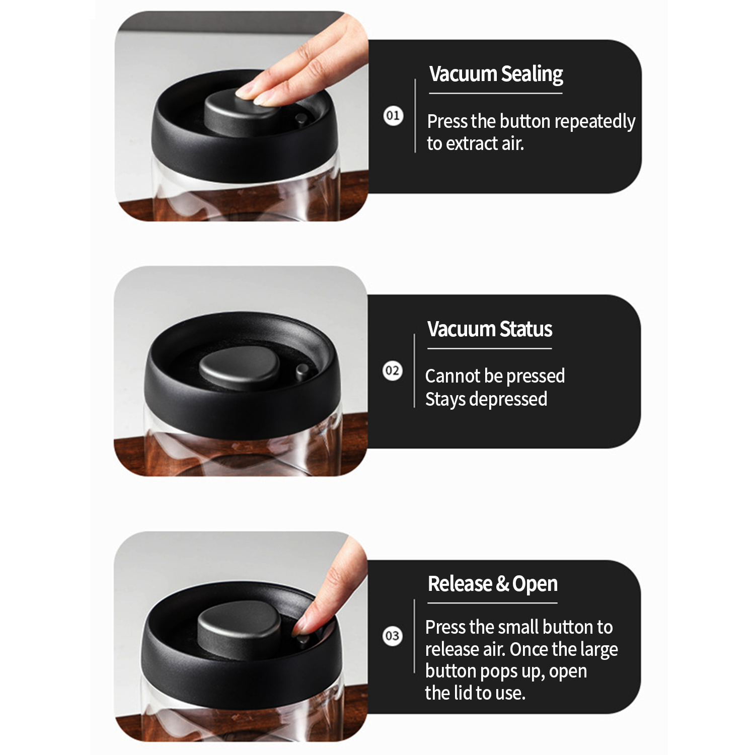 OANKR Vacuüm Koffiebus 500ml 9 - Food Storage Meals recensie en prijs