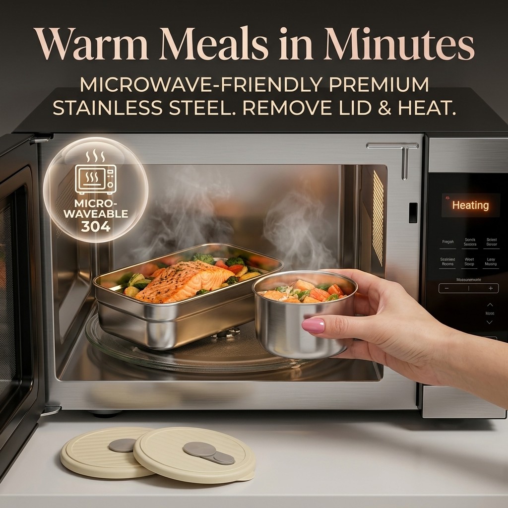 Magnetronbestendige 304 roestv - Food Storage Oven Safe recensie en prijs