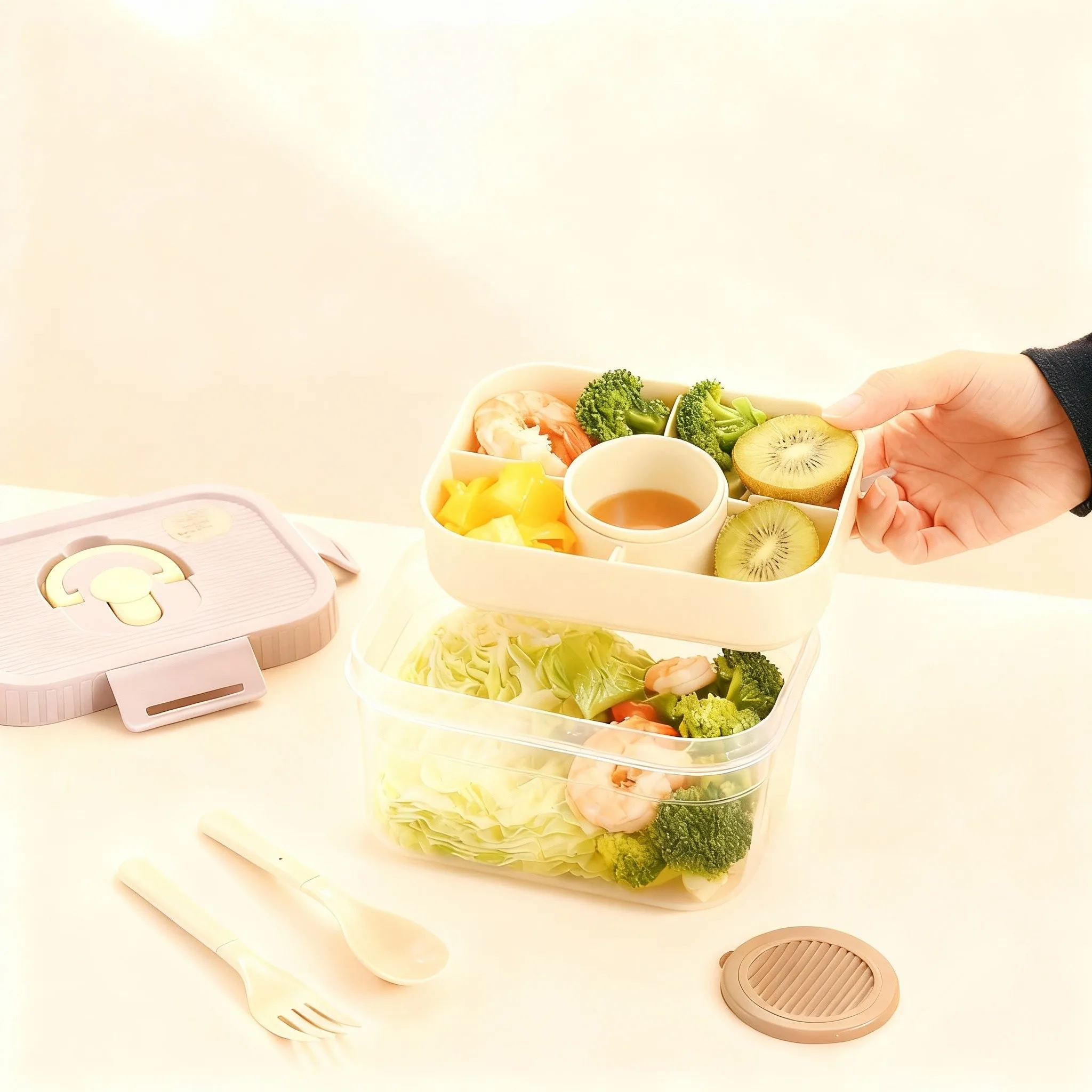 Draagbare, dubbele lunchbox va - Food Storage Oven Safe recensie en prijs