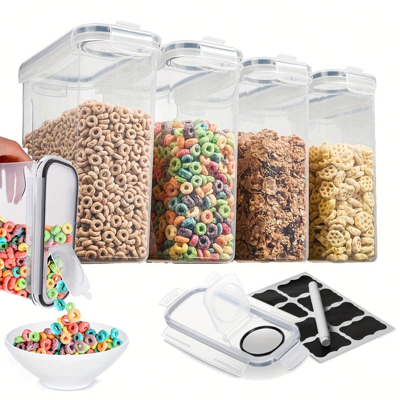 Luchtdichte voedselbewaarconta - Food Storage Labels recensie en prijs