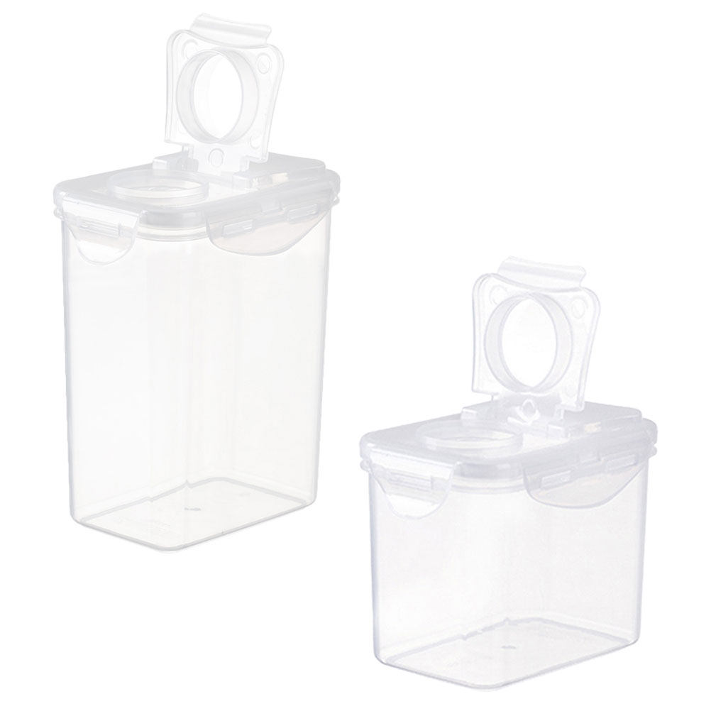 Set van 2 opbergpotten, transp - Food Storage Containers recensie en prijs