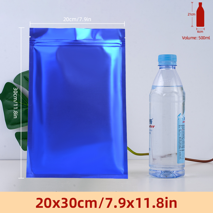 100 stuks matte blauwe folieza - Food Storage Bag recensie en prijs