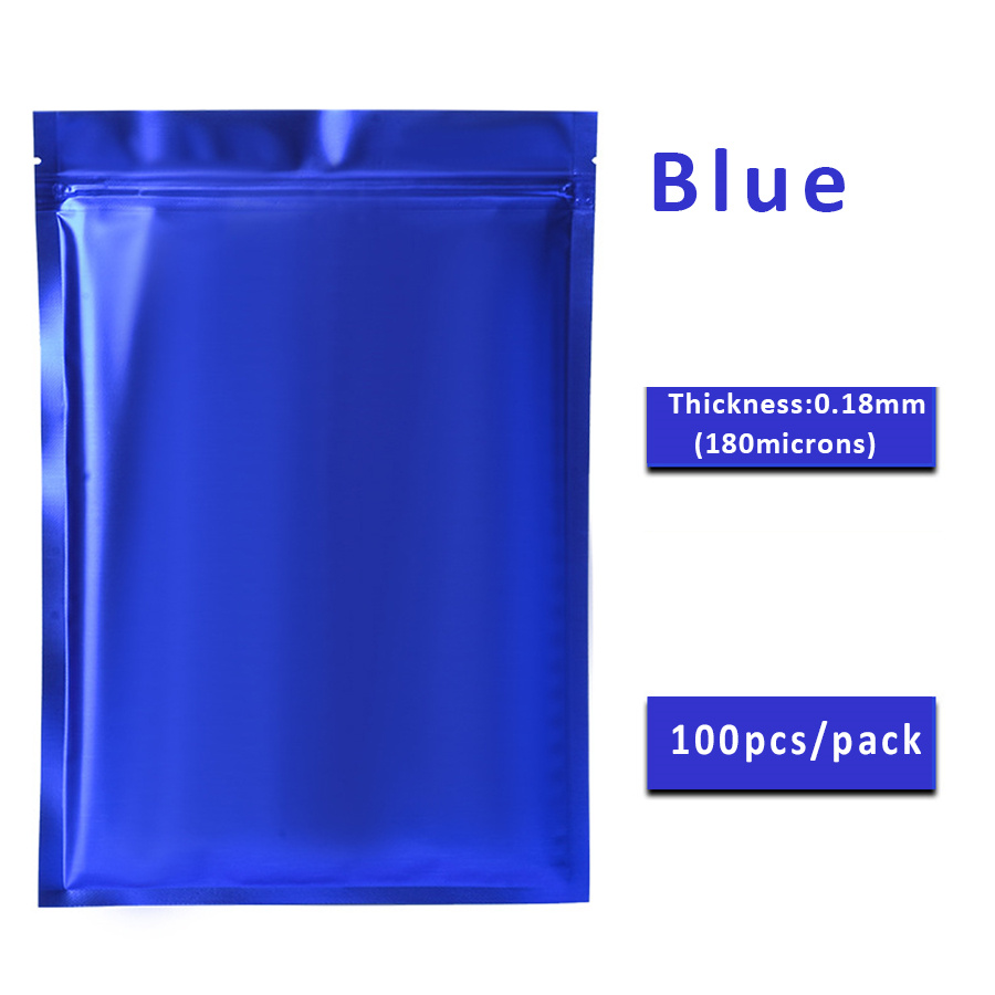 100 stuks matte blauwe folieza - Food Storage Bag recensie en prijs