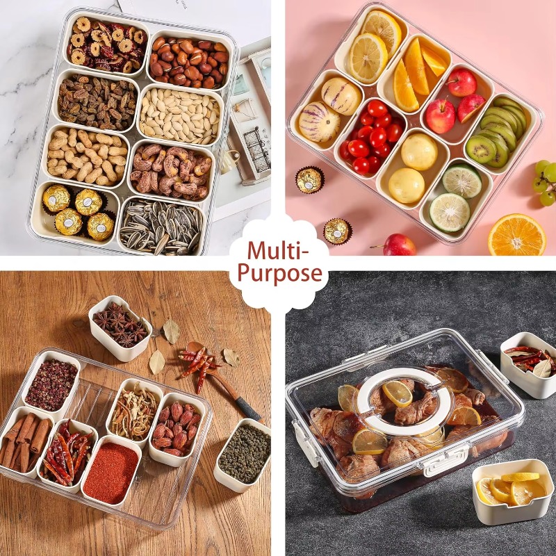 Keuken Plastic PET 8 Vakken Ve - Food Storage With Dividers recensie en prijs