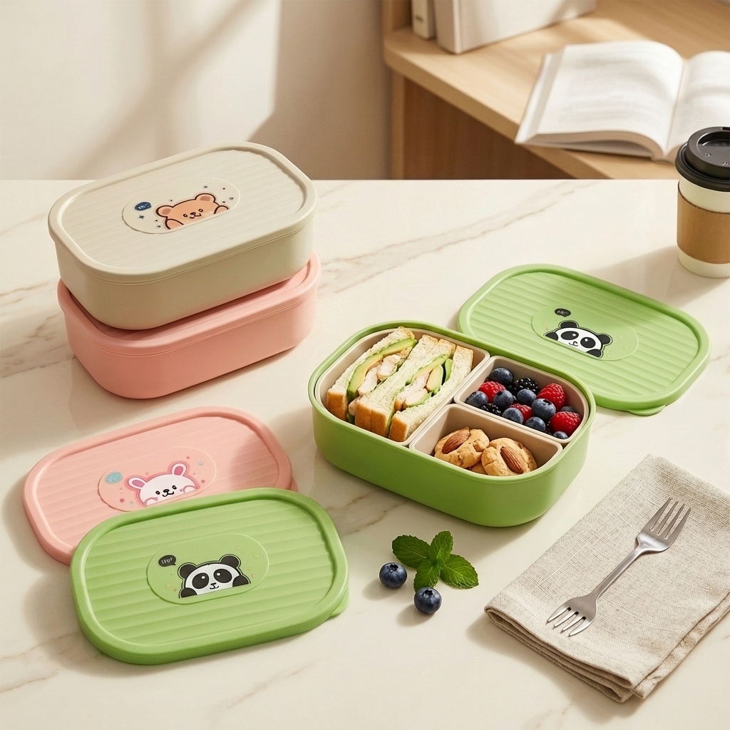 Leuke plastic lunchbox met com - Food Storage Oven Safe recensie en prijs